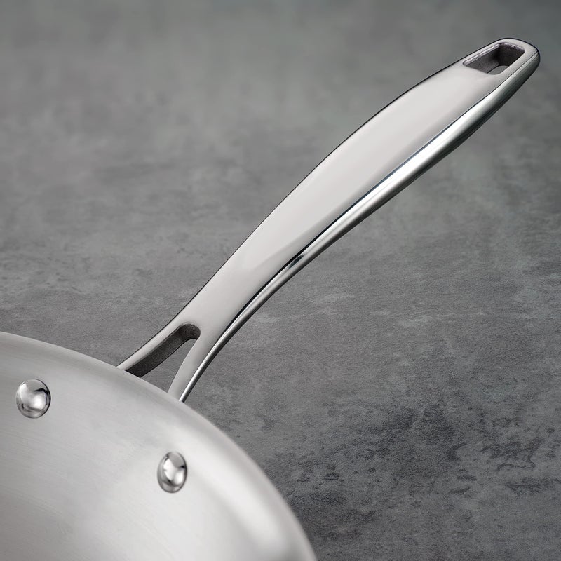 Tramontina Signature Tri-Ply Clad Stainless Steel 8-Inch Small Frying Pan, Induction-Ready Skillet, Dishwasher-Safe, NSF-Certified, Made in Brazil - Image 4